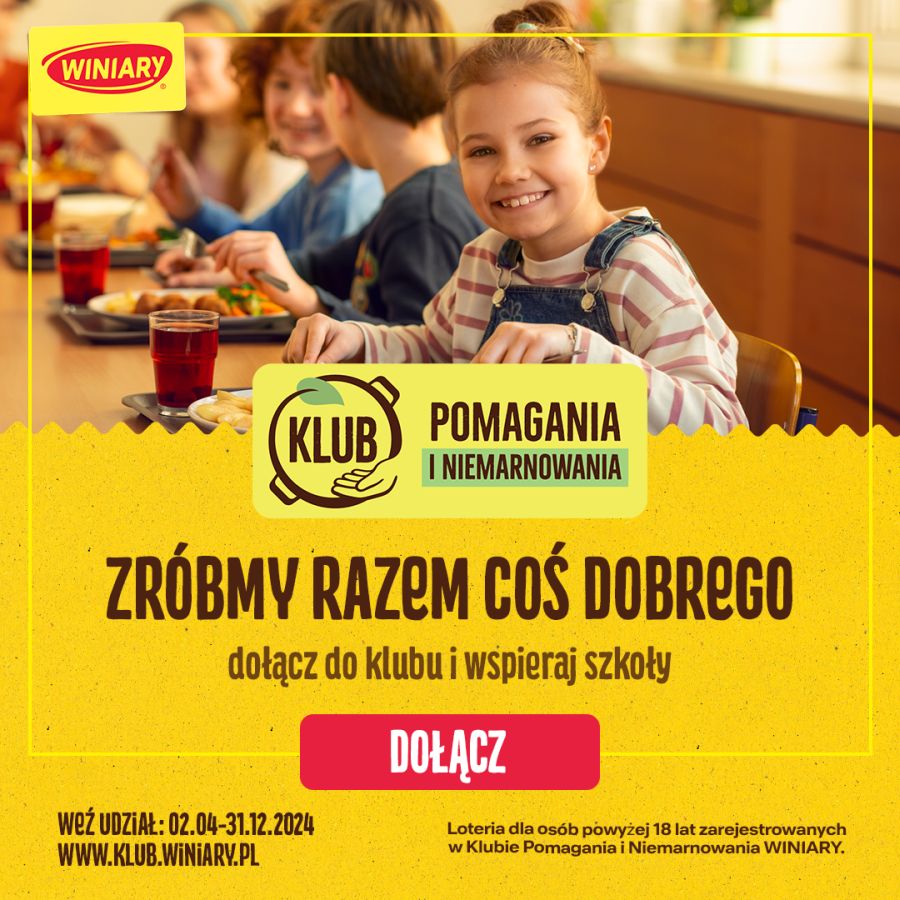 Pomóż naszej szkole wygrać nowy sprzęt na stołówkę - zróbmy razem coś dobrego!