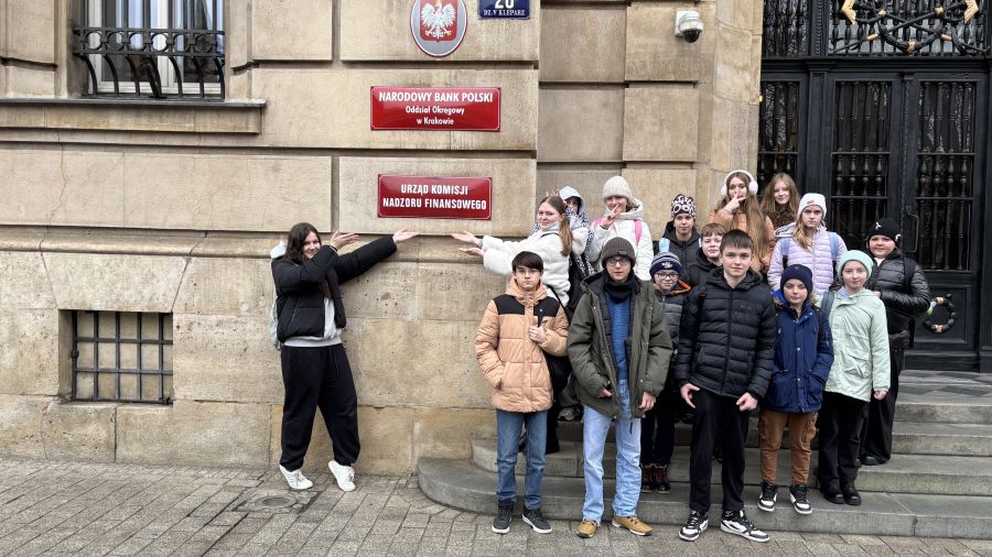 Wycieczka do Krakowa w ramach programu "Lekcje o finansach"